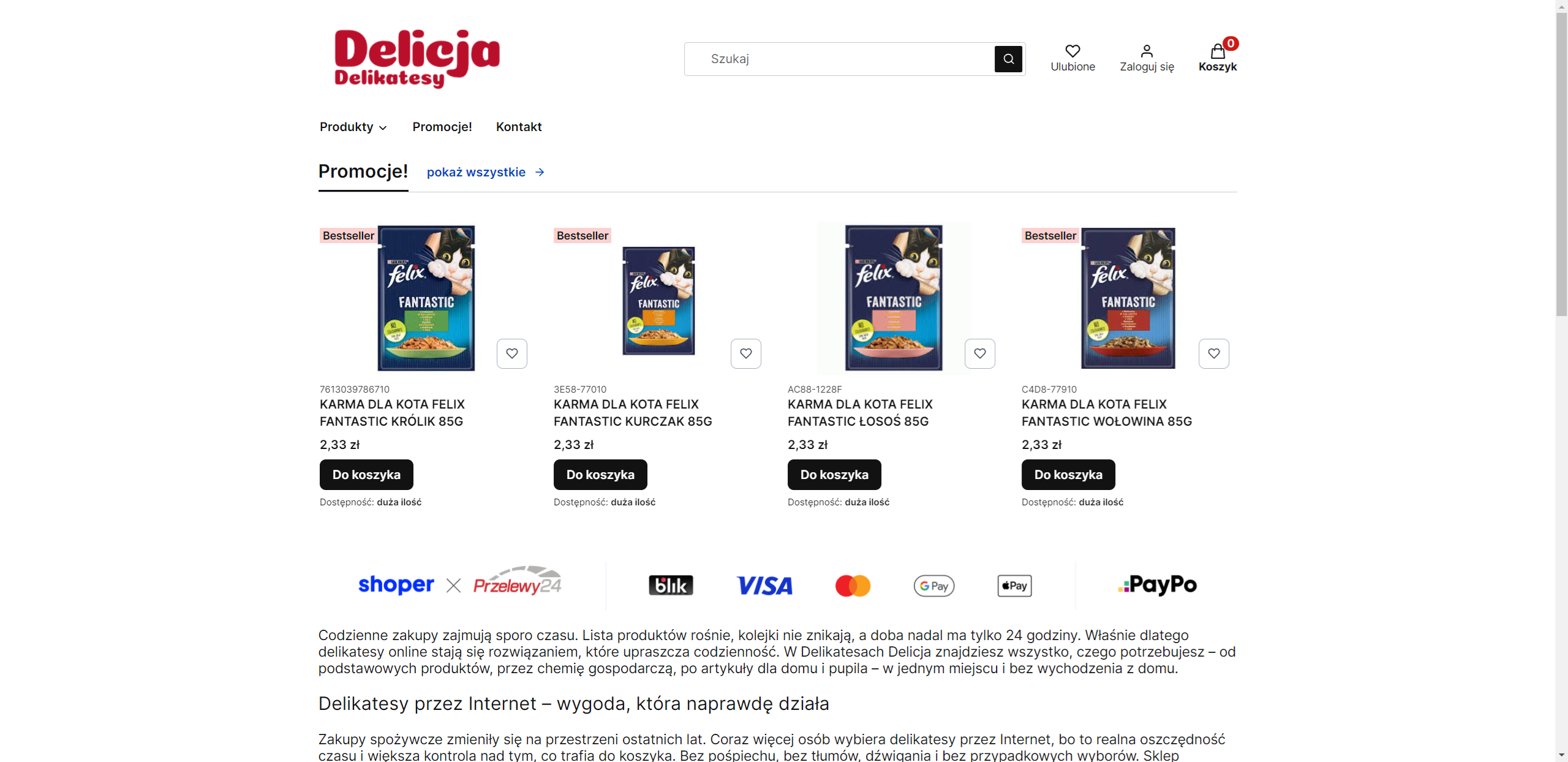 Kiedy internetowy sklep z delikatesami sprawdzi się lepiej niż zakupy stacjonarne?