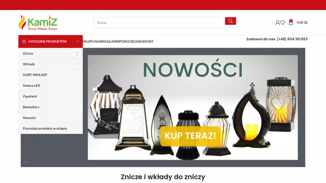 Zrzut ekranu strony